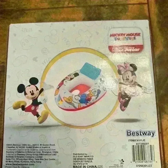 Disney Jr Mickey Mouse Baby Watercraft Inflatable Float Floatie Pool Swimming - Picture 3 of 3